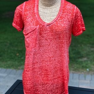 Z supply v neck burnout tee